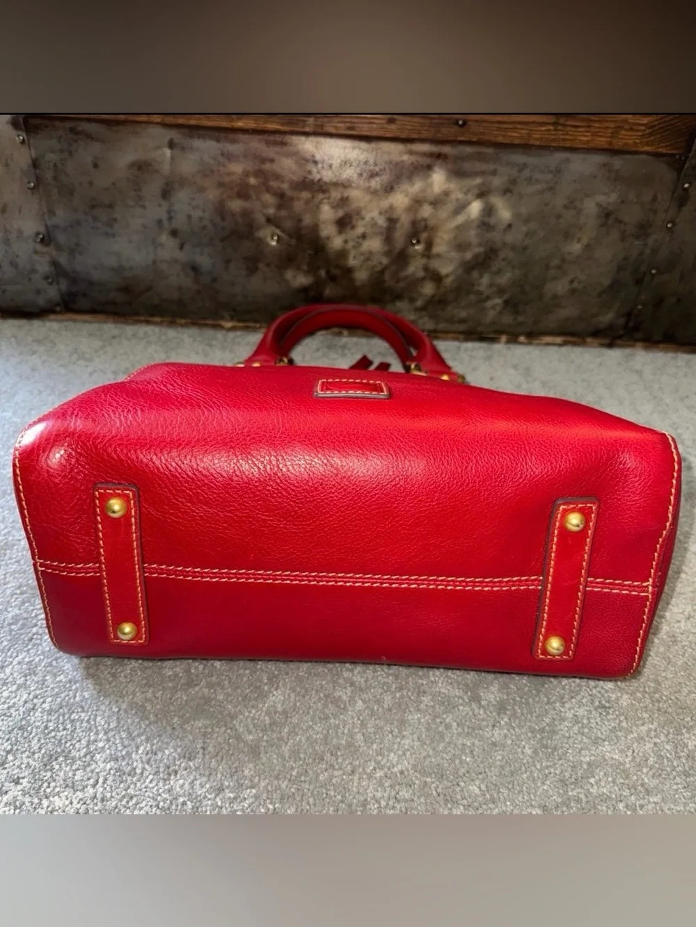 Dooney & Bourke Cameron Satchel in red